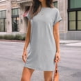 thumbnail image 6 of SUNBS Dresses for Womens Summer Spring T Shirt Dress Vacation Beach Mini Sundress Loose Clothes with Pockets, 6 of 7