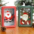 thumbnail image 2 of Multi-Purpose Gift Box with Lid Santa Claus Pattern New Year Gift Packaging Tin Box for Home, 2 of 8
