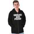 thumbnail image 5 of Ground Pound Muay Thai Fighter Zip Up Hoodie Men's Women's Brisco Brands M, 5 of 6