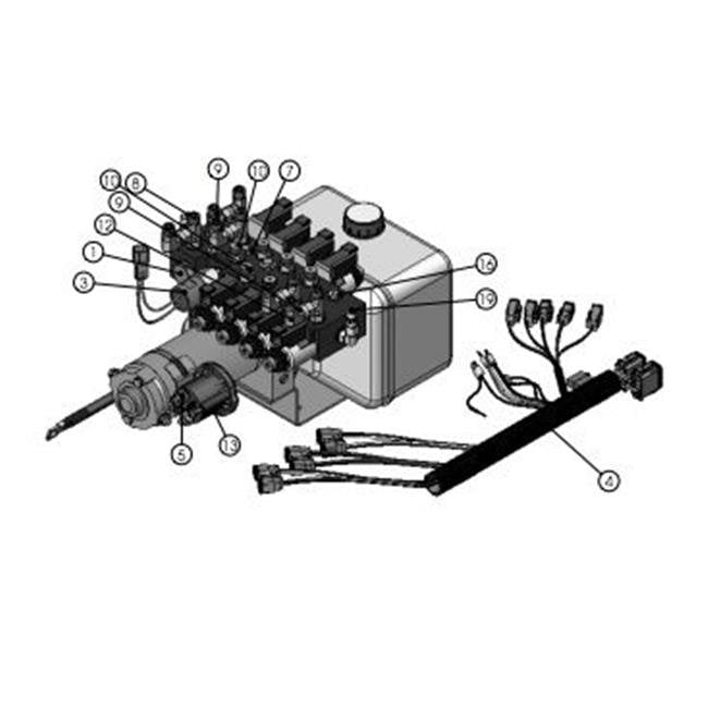 Lippert Components 196894 Hydrolic Pump Assembly for GT378 Models