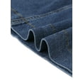 thumbnail image 5 of Denim Skirt for Women High Waist Split Back Pockets Knee Length Pencil Skirt XS Dark Blue, 5 of 6