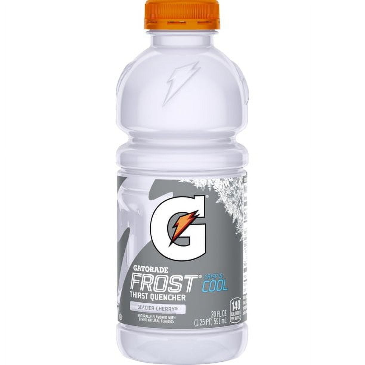 Gatorade Thirst Quencher Fierce Glacier Cherry Sports Drink, 20 oz Bottles, Quantity of 24