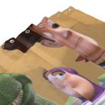 thumbnail image 3 of Cortina de ducha Toy Story, opaca, para baño, impermeable, resistente al moho, bloquea la privacidad, probador, patrón de impresión fina con diseño de patchwork, 72 x 72 pulgadas, talla única., 3 of 8