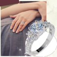 thumbnail image 3 of Anillo de lujo en plata y diamantes talla 6 JAMW Sencillez, 3 of 5