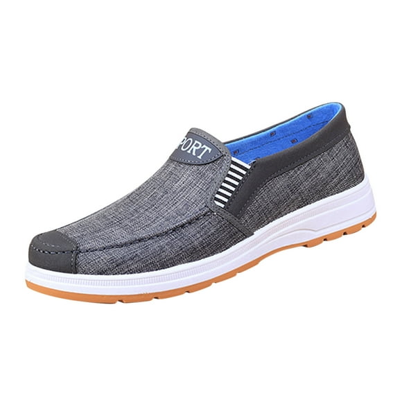 Ketyyh-chn99 Mens Walking Shoes 2024 Breathable Sneakers Male Mens Leather Shoes Dress Men's Breathable Shoes Fashion Casual Shoes Grey,11