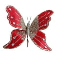 thumbnail image 2 of Kuntesetty Butterfly Clip Christmas Ornament Decoration Indoor Home Glitter Decorative Red, 2 of 9