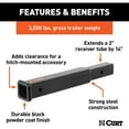 thumbnail image 4 of CURT 45795 14 Inch Trailer Hitch Extension for 2 Inch Receiver, 4 of 5