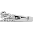 thumbnail image 4 of Sterling Silver Rhodium-Plated Cz Twist Ring (Size 7) Made In Thailand qr7285-7, 4 of 5
