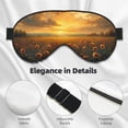 thumbnail image 4 of Goofa Sunflower Sunset Rainfall Printed Sleep Eye Mask for Men Women, Zero Eye Pressure Sleeping Mask, Light Blocking Night Blindfold, Soft Eye Shade Cover, 4 of 7