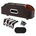 thumbnail image 3 of Coche reposacabezas asiento trasero almacenamiento caja multiusos taza servilletero para Marrón Cola Organizador del respaldo del asiento del automóvil, 3 of 8