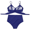 thumbnail image 5 of TTUHYWXI 2025 Summer Bikini Set for Women Push Up High Waisted 2 Piece Bathing Suit (Blue, M), 5 of 7