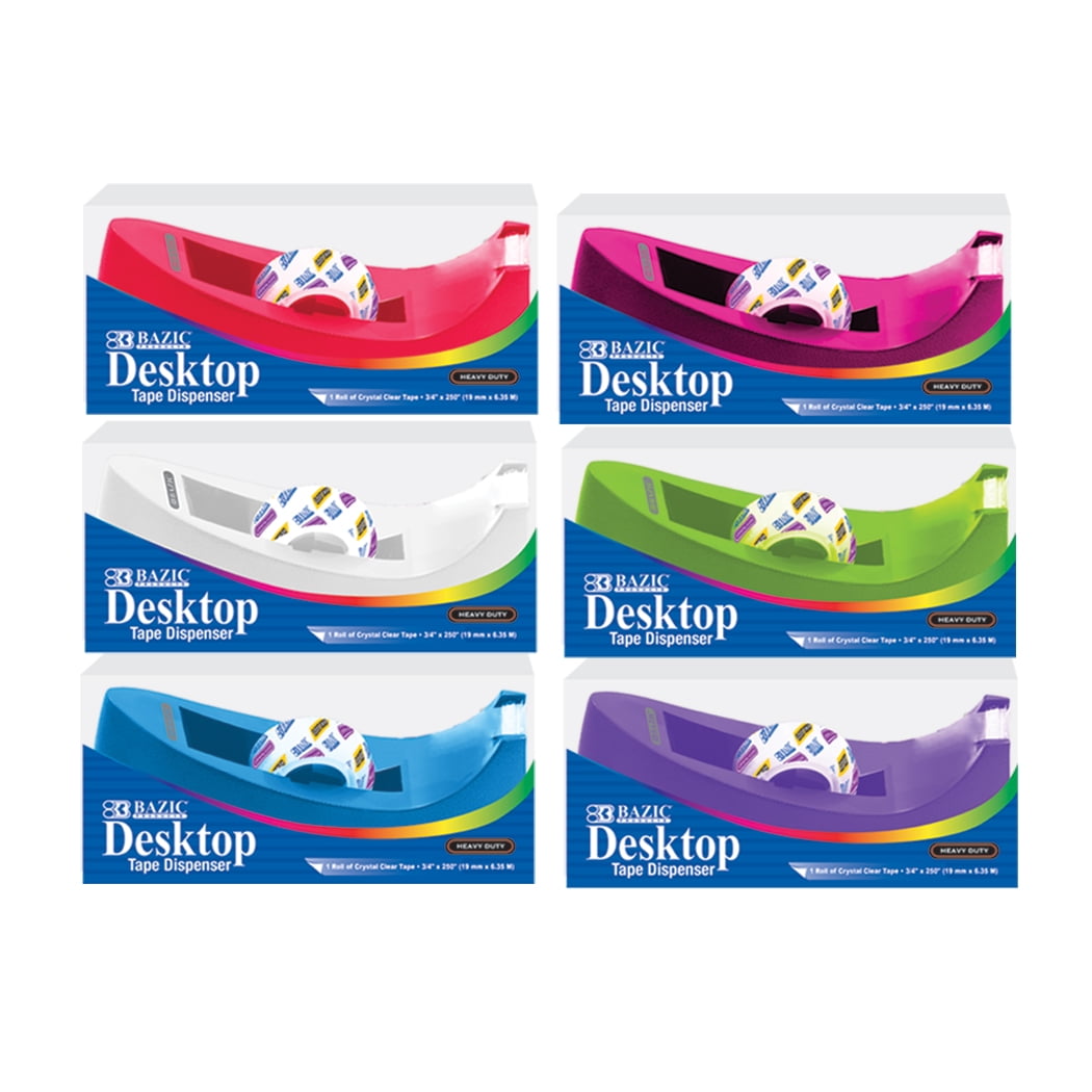 bazic-desktop-tape-dispenser-w-tape-refill-3-4-x-250-1-core-non