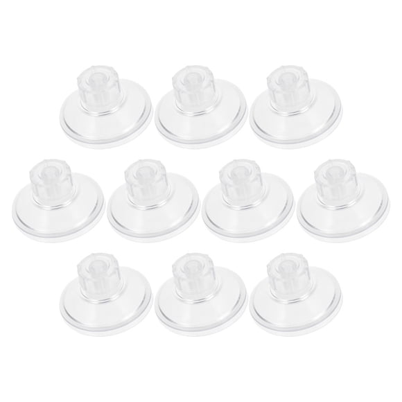FRCOLOR Thread Suction Cups Suction Cups with Strong Adhesion for Aquarium and Home Use Made of ABS PVC透明材质Compatible with Various Surfaces 10 Pieces,1.77"X1.14"X0.98"