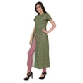 thumbnail image 2 of Moomaya Kurta à Manches Courtes Imprimée pour Femmes, Kurti à Fente avant, Vêtements d'Été, 2 of 5