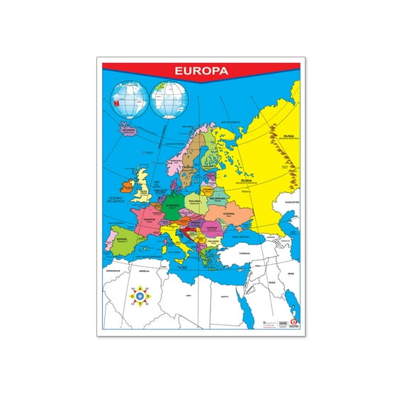 Póster Europa / Europa Física Educatodo B-0263-I