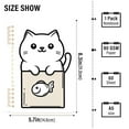 thumbnail image 2 of FORMRS 1-Subject Spiral Notebook 8" x 5" College Ruled 60 Refillable Sheet, 2 Pack, Beige Chubby Cat, 2 of 7