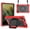 Red+Black, variant on For Moto Pad 2026 11inch Tablet Tough Hybrid Rotating 360 Degree Kickstand - Rose Gold