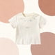 thumbnail image 5 of Blusas y camisas de manga corta con cuello redondo para niña, camiseta de verano con estampado de lazo, manga corta, top holgado y dulce de media manga para bebé, top de algodón para niña, 5 of 9