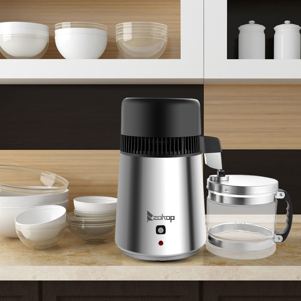 Lowestbest 4 Liter Water Distiller, Electric Distilling Pure Water Machine for Home Countertop