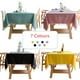 thumbnail image 2 of Mantel de lino decorativo con borlas, cubierta Rectangular para mesa de comedor, boda, té, diseño de rejilla caliente qym unisex, 2 of 2