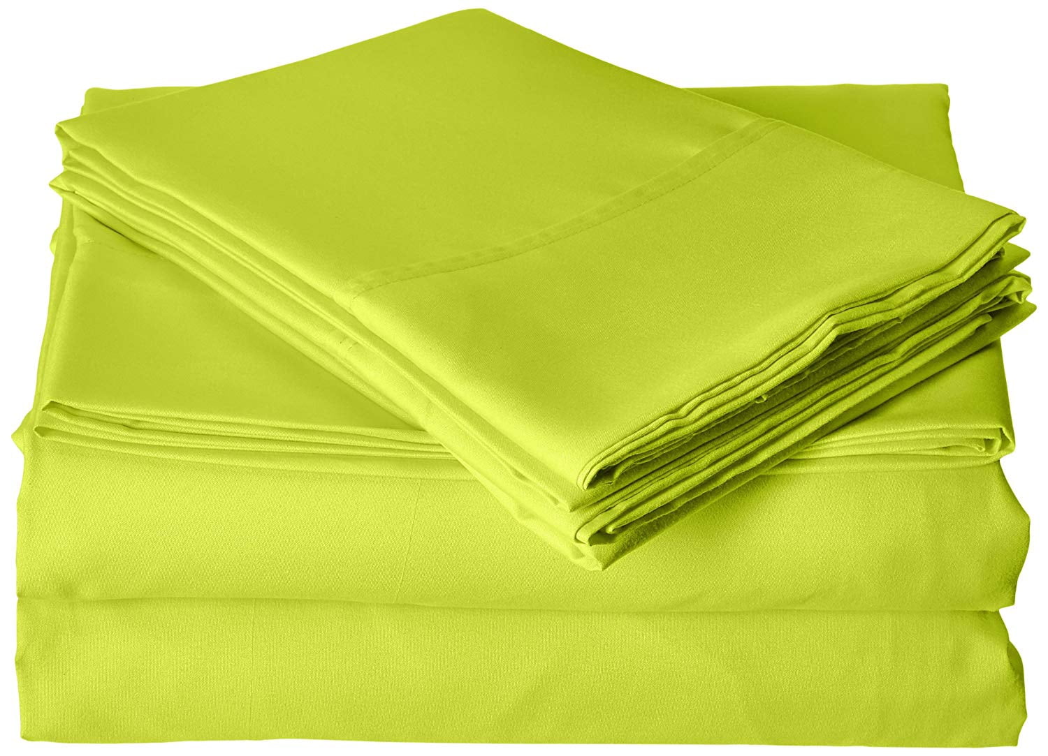 Elegant Comfort 4 Piece Bed Sheets Polyester Full Green 1500 Series