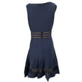thumbnail image 2 of ERIN Women's A-Line Fishnet Insert Dress, Blue, 4, 2 of 2