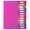 Hot Pink, variant on Document Holder File Organizer Folder Rainbow Loose Leaf Data Folder Multi Pocket File Folder Document Organizer Portable Archive Book for Paper Storage Office Home Folder Binder Classroom Must Haves
