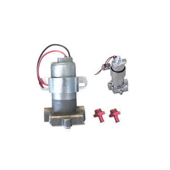 97 GPH Electric Fuel Pump with Red Fitting, Zinc