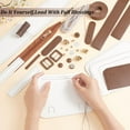 thumbnail image 3 of DIY Leather Crossbody Purse Making Kit Women Handmade Shoulder Bag Making Set Fashion Messenger Bag Handbag Sewing Accessories Kit Personalized Handicraft Kit Birthday Christmas Gift White, 3 of 5