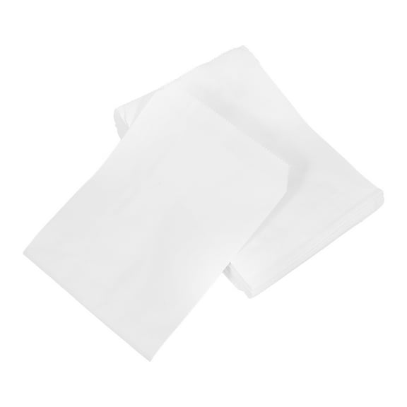 GOOHOCHY 100Pcs Frying Snack Bag Opening Shaped Paper Food Packing Openings Hot Dogs Bag for Packing