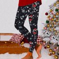thumbnail image 1 of MKLEKYY Leggings de compresión para mujer Leggings con estampado de copos de nieve navideños de cristal rojo para mujer para uso deportivo, 1 of 4