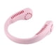 thumbnail image 5 of Ventilador de cuello USB, 3 niveles, bajo nivel de ruido, recargable, sin aspas, batería de larga duración, ventilador de cuello portátil para ir de compras, viajar al aire libre, rosa, 5 of 14