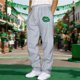 thumbnail image 1 of Ceisia Men's Trendy St. Patrick's Gift Day Print Elastic Waist Lacing Straight Casual Work Pants with Pockets, 1 of 5