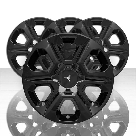 Set of 4 17" 6 Spoke Wheel Skins for 2014-19 Toyota 4Runner SR/SR5 - Gloss Black