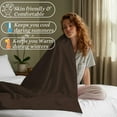 thumbnail image 6 of Amay Premium Organic Cotton Flat Sheet, 500 Thread Count Luxury Top Sheet, Cooling & Durable Bedding Sheets, King, Dark Chocolate (102" x 108") 1 Piece, 6 of 7