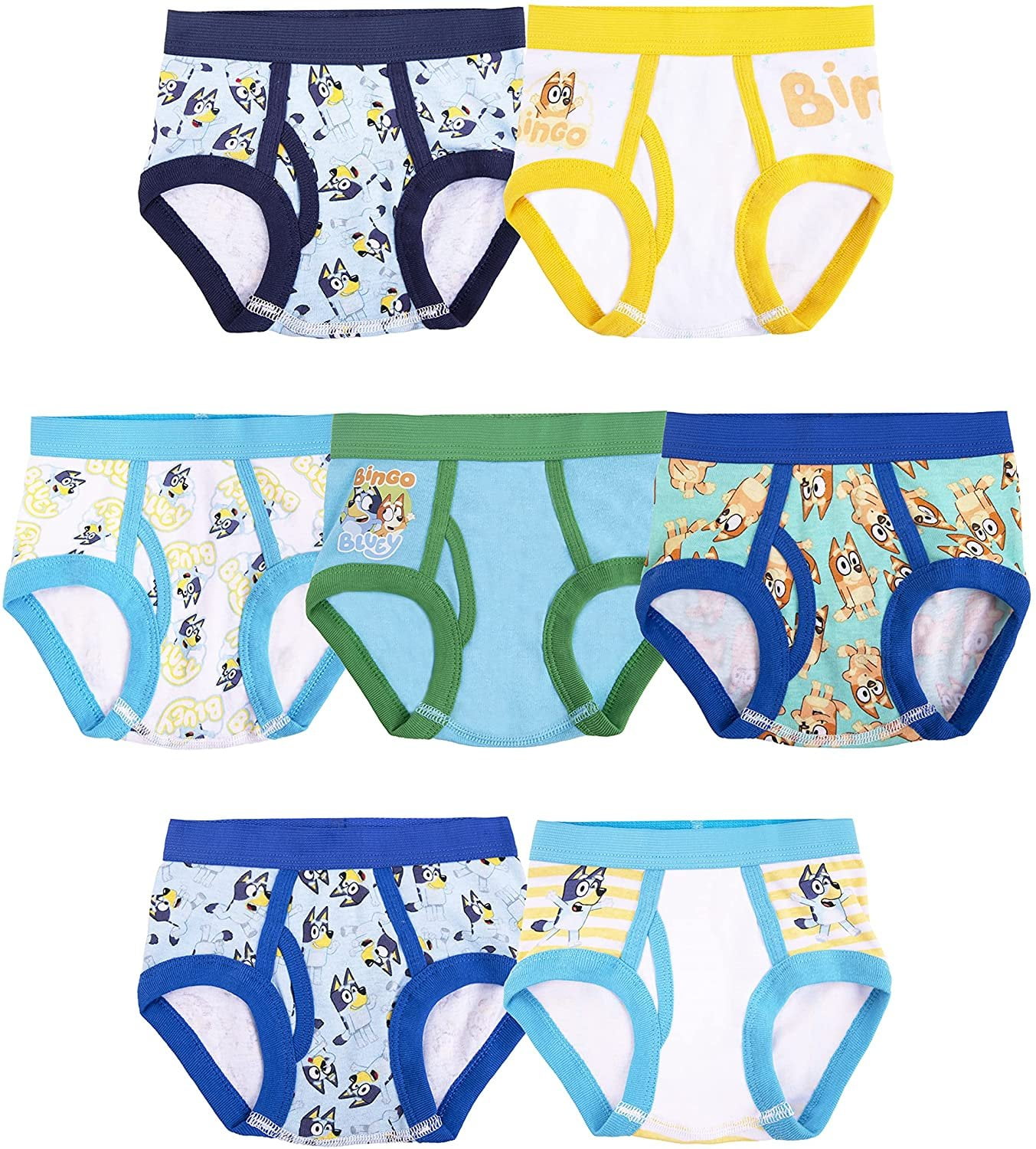 Official Bluey Girls 4Pack Briefs Underpants Underwear Undies Size 1-2 Brand New