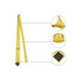 thumbnail image 3 of INSPIRE CHIC Men's Solid Color Narrow Stripes Necktie Graduation Suit Formal Ties Yellow, 3 of 5