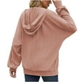 thumbnail image 5 of QUYUON Plus Size Duster Cardigan Deals Long Sleeve Cardigan Jacket Polyester Womens Cardigans Pockets Cardigan Jacket Style Q-10775 Fall Cardigan Sweater Outerwear Coat Pink S, 5 of 5
