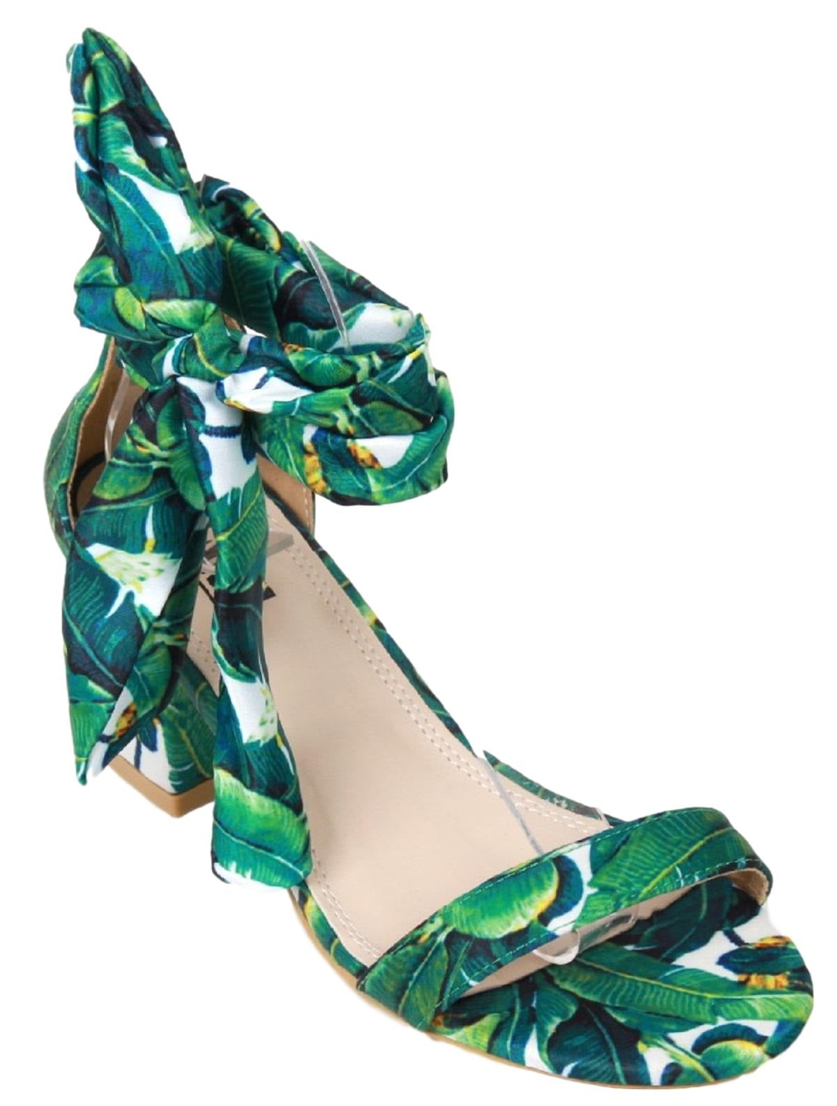 low heel tie up sandals