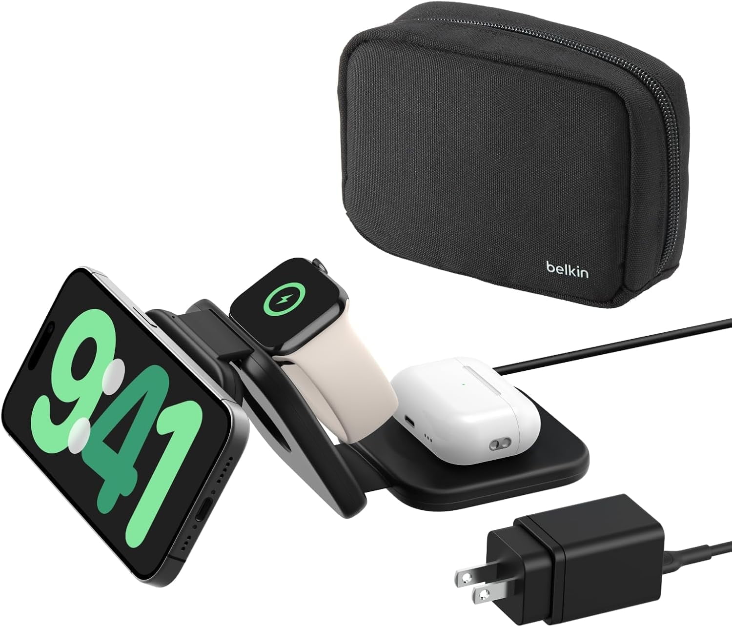 Magsafe Portable Charger Belkin In Travel Pad 15W Foldable Qi2