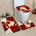 thumbnail image 2 of Advancent Juego de alfombrillas navideñas, asiento de inodoro, decoración navideña, suministros de vacaciones exquisitos multiusos, decoraciones para el Kits de decoración para fiestas Tipo 2 Advancent HA045820-02, 2 of 6