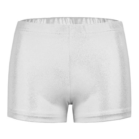 

nsendm Sweatpants Women Toddler Girls Glitter Ballet Dance Shorts Bike Short Breathable Little Baby Basics Silver 6-7 Years