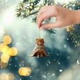 thumbnail image 5 of Hangs2 2D Acrylic Cat Themed Rearview Ornament And Keychain For Indoor And Holiday Use, 5 of 5