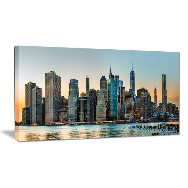 Tableau sur toile imprimée Design Art Photographie horizon Vue de New York