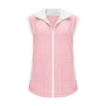 thumbnail image 5 of Mifsaly Fleece Vest Women Zip up Thick Warm Sleeveless Jacket Lapel Collar Patchwork Fall Coats Fuzzy Thermal Fashion Outerwear with Pockets, 5 of 9