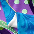 thumbnail image 4 of Erosebridal Cartoon Slippers Flannel Blanket, Tropical Floral Sherpa Throw, Seashell Room Decor, 4 of 7