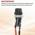 thumbnail image 5 of 5 Pcs Panel Mount Fuse Holder, 10/15A AC 125/250V 5 x 20mm Fuse Spade Terminal Screw Cap Fuse Holders with Pre-Soldered Wires and 8A Glass Tube Fuses, 5 of 6