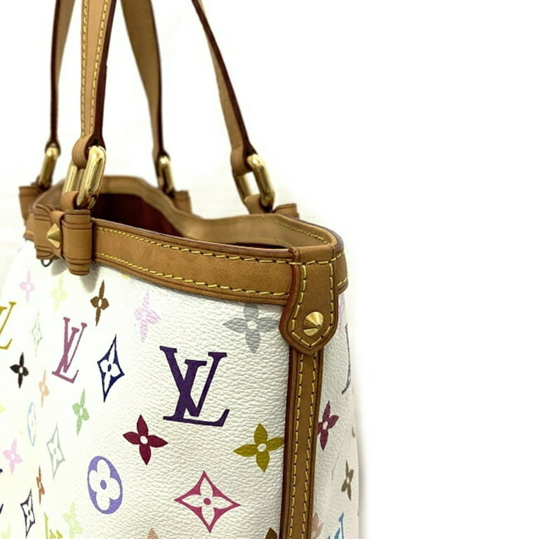 Louis Vuitton White Monogram Multicolore Canvas Sharleen GM Bag