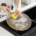 thumbnail image 7 of ReaNea Gold Fine Mesh Splashback, Stainless Steel Grease Resistant Splashback with Footrest Frying Pan for Cooking, 7 of 7