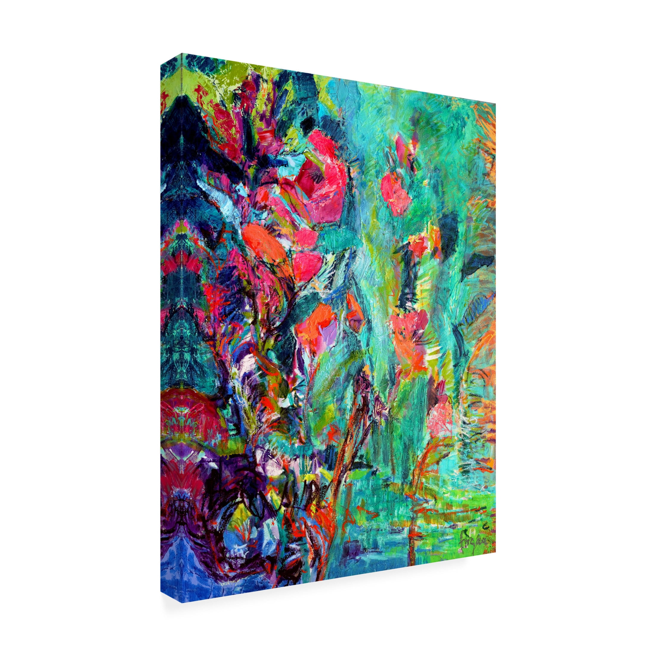 Canvas Wall Art - Dorothy Fagan ' Amethystsapphire' Wall Art for Living Room, Bedroom, or Office D?cor by Trademark Fine Art - 24 x 32 Inches
